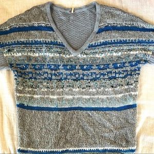 FINAL SALE Free People Wintery short sleeve sweater